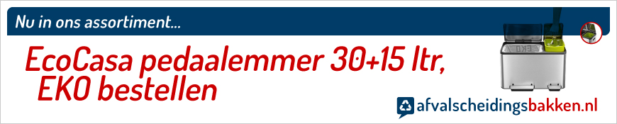 EcoCasa pedaalemmer 30+15 ltr, EKO kopen